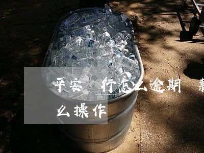平安銀行怎么逾期還款(平安銀行延期還款怎么操作)