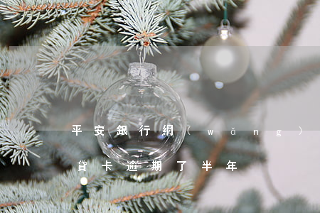 平安銀行網(wǎng)貸嚴重逾期(平安貸貸卡逾期了半年)