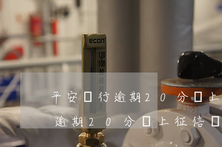 平安銀行逾期20分鐘上征信嗎-平安銀行逾期20分鐘上征信嗎怎么辦
