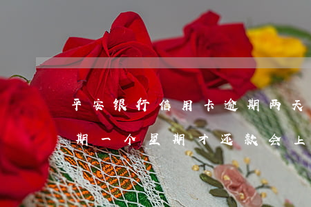 平安银行信用卡逾期两天上征信(平安银行逾期一个星期才还款会上征信吗)