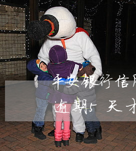 平安银行信用卡逾期五天会拉黑吗(平安银行逾期5天才还款,是否会上征信)