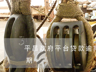 平昌政府平台贷款逾期(平昌政府平台贷款逾期)