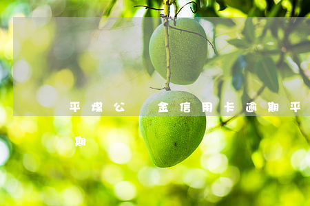 平煤公積金信用卡逾期(平煤公積金信用卡逾期)