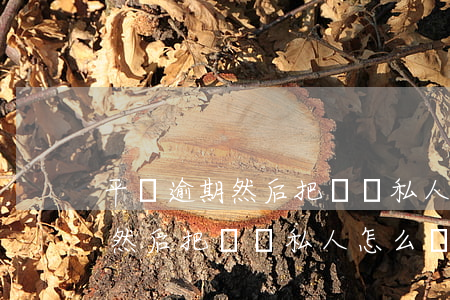 平臺逾期然后把錢給私人怎么辦-平臺逾期然后把錢給私人怎么辦呢