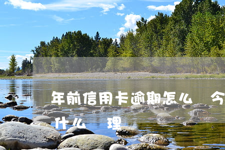 年前信用卡逾期怎么辦 今年的信用卡逾期有什么處理