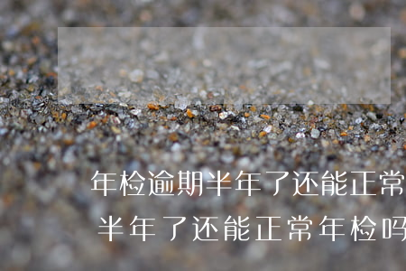 年检逾期半年了还能正常年检吗-年检逾期半年了还能正常年检吗怎么办