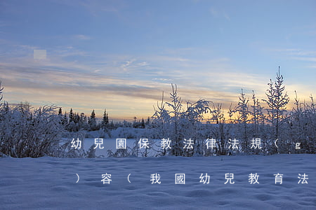 幼兒園保教法律法規(guī)內(nèi)容(我國幼兒教育法規(guī)有哪些主要內(nèi)容)