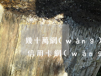 幾十萬網(wǎng)貸家信用卡逾期-欠信用卡網(wǎng)貸幾十萬