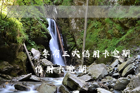 幾年有三次信用卡逾期記錄(兩年前有10次信用卡逾期)