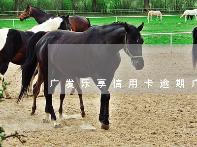 广发乐享信用卡逾期 广发银行乐享卡