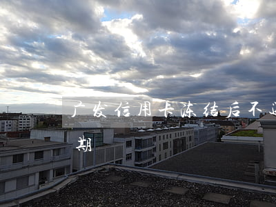 广发信用卡冻结后不还款(广发银行信用卡到期)