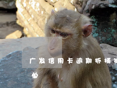 广发信用卡逾期抓捕(被广发信用卡拉进黑名单)