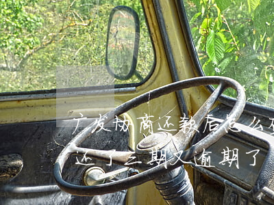 广发协商还款后怎么查 广发协商还款成功后还了三期 又逾期了
