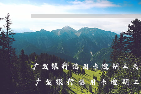 广发银行信用卡逾期三天会有不良记录吗-广发银行信用卡逾期三天会有不良记录吗
