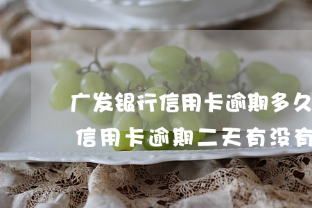 广发银行信用卡逾期多久办一次-广发银行信用卡逾期二天有没有影响?