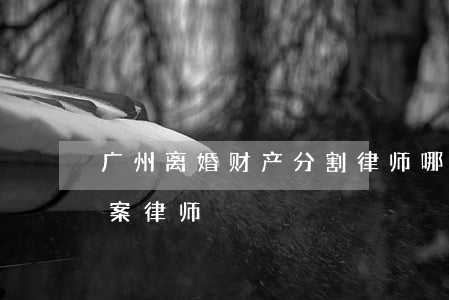 广州离婚财产分割律师哪个好(广州专业离婚案律师)