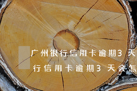 广州银行信用卡逾期3天会怎么样-广州银行信用卡逾期3天会怎么样吗
