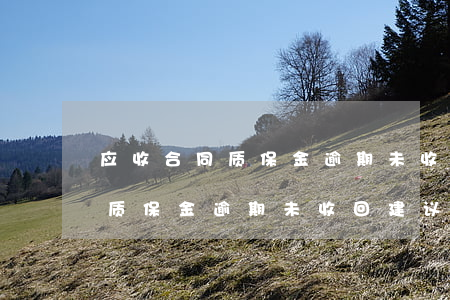 应收合同质保金逾期未收回建议-应收合同质保金逾期未收回建议怎么写