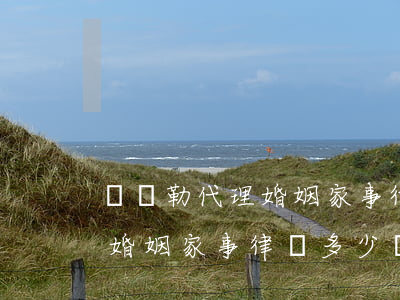 庫爾勒代理婚姻家事律師多少錢(庫爾勒代理婚姻家事律師多少錢)