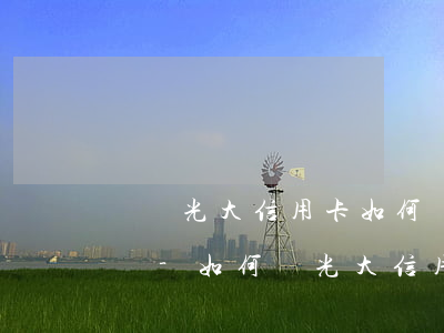 廈門光大信用卡如何協(xié)商停息掛賬-如何與光大信用卡協(xié)商還款