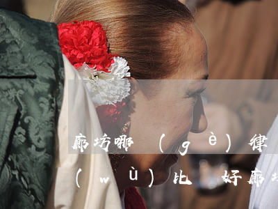 廊坊哪個(gè)律師事務(wù)所服務(wù)比較好(廊坊律師事務(wù)所免費(fèi)咨詢(xún))