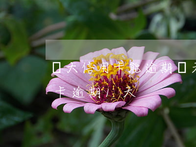 廣大信用卡能逾期幾天(廣發(fā)卡信用卡逾期1天)