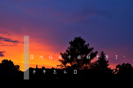 廣州信用卡逾期半年了-欠信用卡錢逾期了半年怎么辦