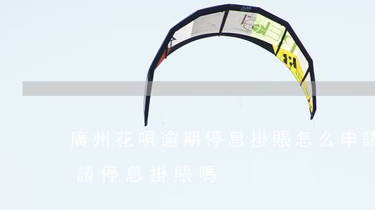 廣州花唄逾期停息掛賬怎么申請(還唄可以申請停息掛賬嗎)