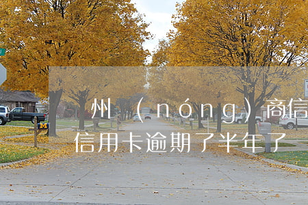 廣州農(nóng)商信用卡逾期1天(廣州信用卡逾期了半年了)