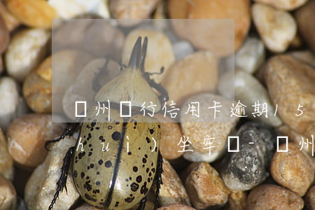 廣州銀行信用卡逾期15萬(wàn)會(huì)坐牢嗎-廣州銀行信用卡逾期15萬(wàn)會(huì)坐牢嗎知乎