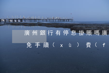 廣州銀行有停息掛賬嗎 廣州銀行停息分期減免手續(xù)費(fèi)