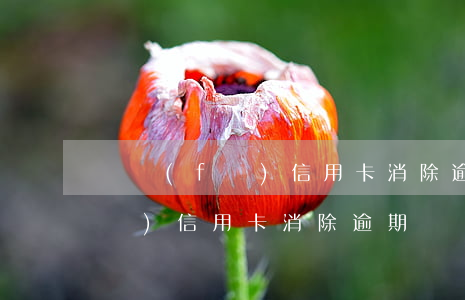 廣發(fā)信用卡消除逾期記錄(廣發(fā)信用卡消除逾期記錄需要多久)