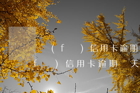 廣發(fā)信用卡逾期31500(廣發(fā)信用卡逾期幾天會(huì)上個(gè)人征信)