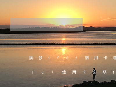 廣發(fā)信用卡逾期35000(廣發(fā)信用卡逾期10天后果)