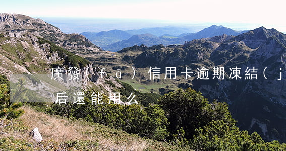 廣發(fā)信用卡逾期凍結(jié)之后還能用么