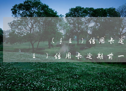 廣發(fā)信用卡逾期前一天-廣發(fā)信用卡逾期前一天還款