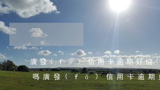廣發(fā)信用卡逾期好協(xié)商嗎(廣發(fā)信用卡逾期好協(xié)商嗎)