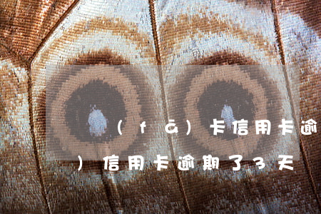 廣發(fā)卡信用卡逾期1天（廣發(fā)信用卡逾期了3天）