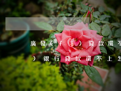 廣發(fā)貸款還不起怎么辦 廣發(fā)銀行貸款還不上怎么辦