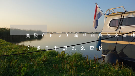 廣發(fā)逾期利息怎么查找 廣發(fā)逾期利息怎么查找