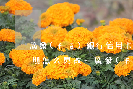 廣發(fā)銀行信用卡年費(fèi)逾期怎么更改-廣發(fā)銀行信用卡年費(fèi)逾期怎么更改信息