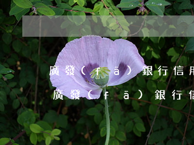 廣發(fā)銀行信用卡正規(guī)嗎(廣發(fā)銀行 信用卡 怎么樣)