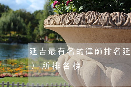 延吉最有名的律師排名(延安律師事務(wù)所排名榜)