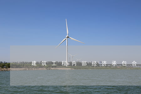 建筑工程内部经济承包合同书