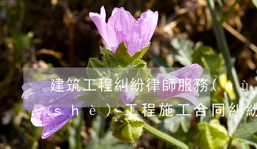 建筑工程糾紛律師服務(wù)合同(建設(shè)工程施工合同糾紛律師函)