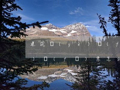 建筑業(yè)發(fā)票(建筑業(yè)發(fā)票怎么開)