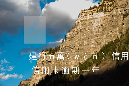 建行五萬(wàn)信用卡逾期五年(五千的信用卡逾期一年)