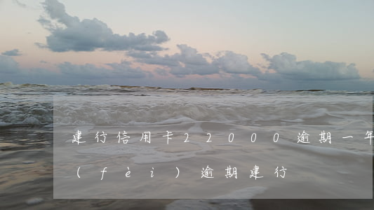 建行信用卡22000逾期一年（信用卡年費(fèi)逾期建行）