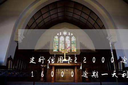 建行信用卡22000逾期一年(建行信用卡16000逾期一天利息是多少)