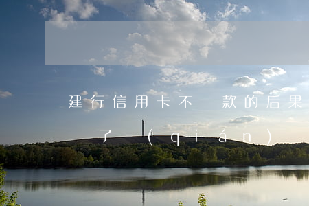 建行信用卡不還款的后果(為什么建行信用卡還了錢(qián)還不能用)